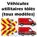 Balisage Pompiers rouge et jaune signalisation pour véhicules utilitaires tôlés