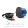 Gyrophare LED bleu B16 super magnétique câble spiralé