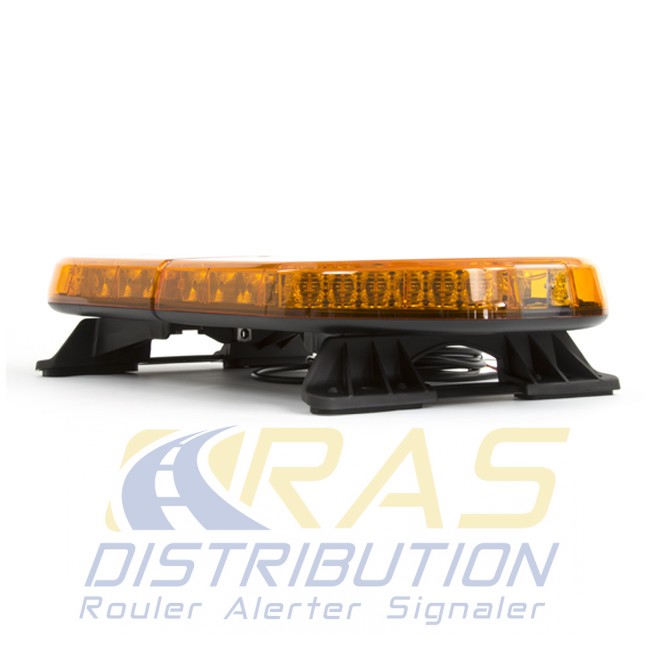 Rampe lumineuse pour vehicule d'intervention RLT-ECO orange 60 cm