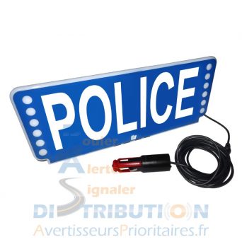 Plaque pare-soleil Police lumineux FSX Federal Signal