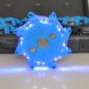 Balises lumineuses bleues rechargeables et synchronisables
