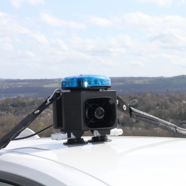 Nouveau gyrophare bleu avec sirène Gendarmerie Fixation à ventouses