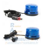 Gyrophare LED B16 bleu magnétique